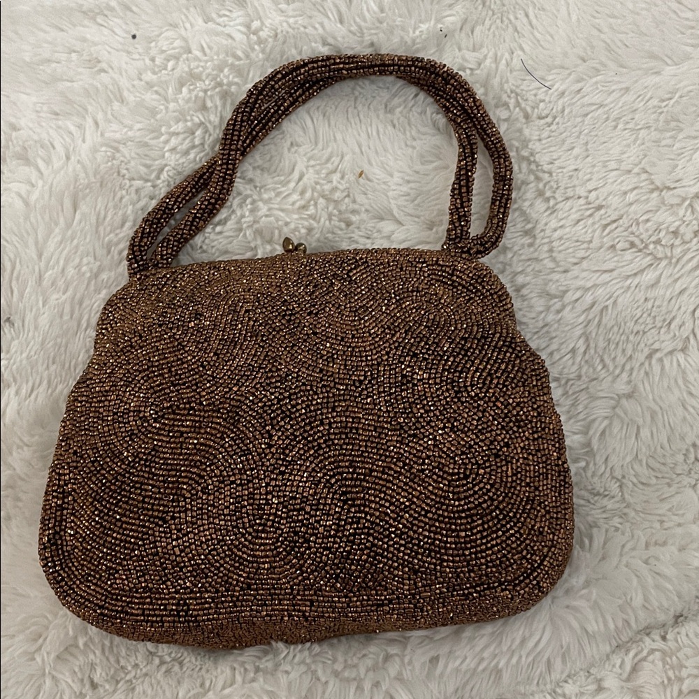Vintage JOSEF - Belgian Copper Micro Bead Bag